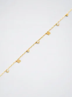 Silver Stainless Steel Necklace With Crystals|Parfois Online