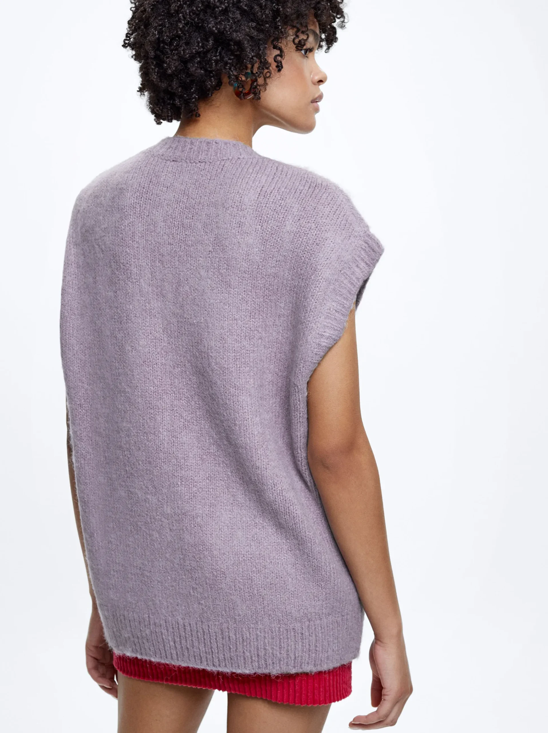 Sleeveless Knitted Vest|Parfois Cheap
