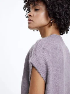 Sleeveless Knitted Vest|Parfois Discount