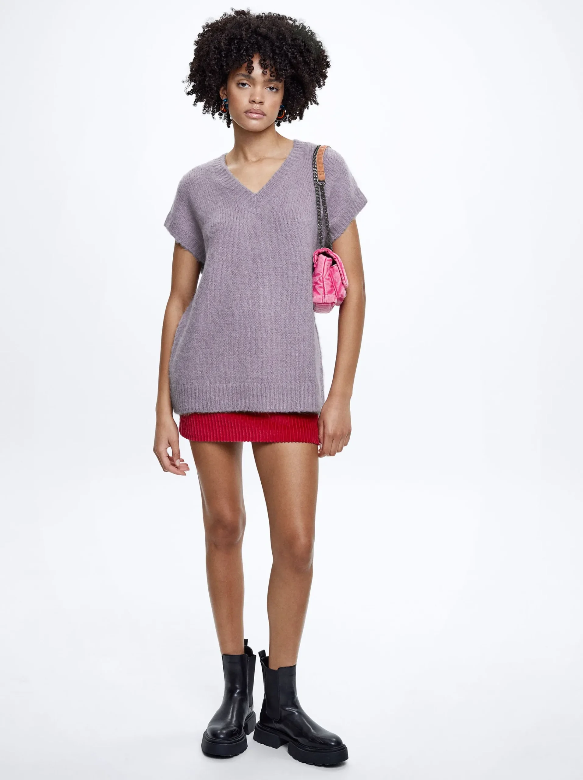 Sleeveless Knitted Vest|Parfois Discount