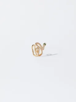 Snake Ear Cuff With Zirconia|Parfois Store