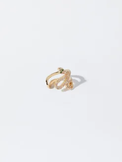 Snake Ear Cuff With Zirconia|Parfois Store