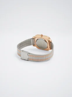 Square Case Stainless Steel Watch|Parfois Outlet