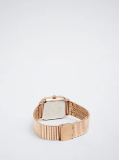 Square Case Stainless Steel Watch|Parfois Outlet