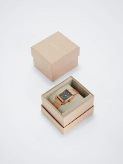 Square Case Stainless Steel Watch|Parfois Outlet