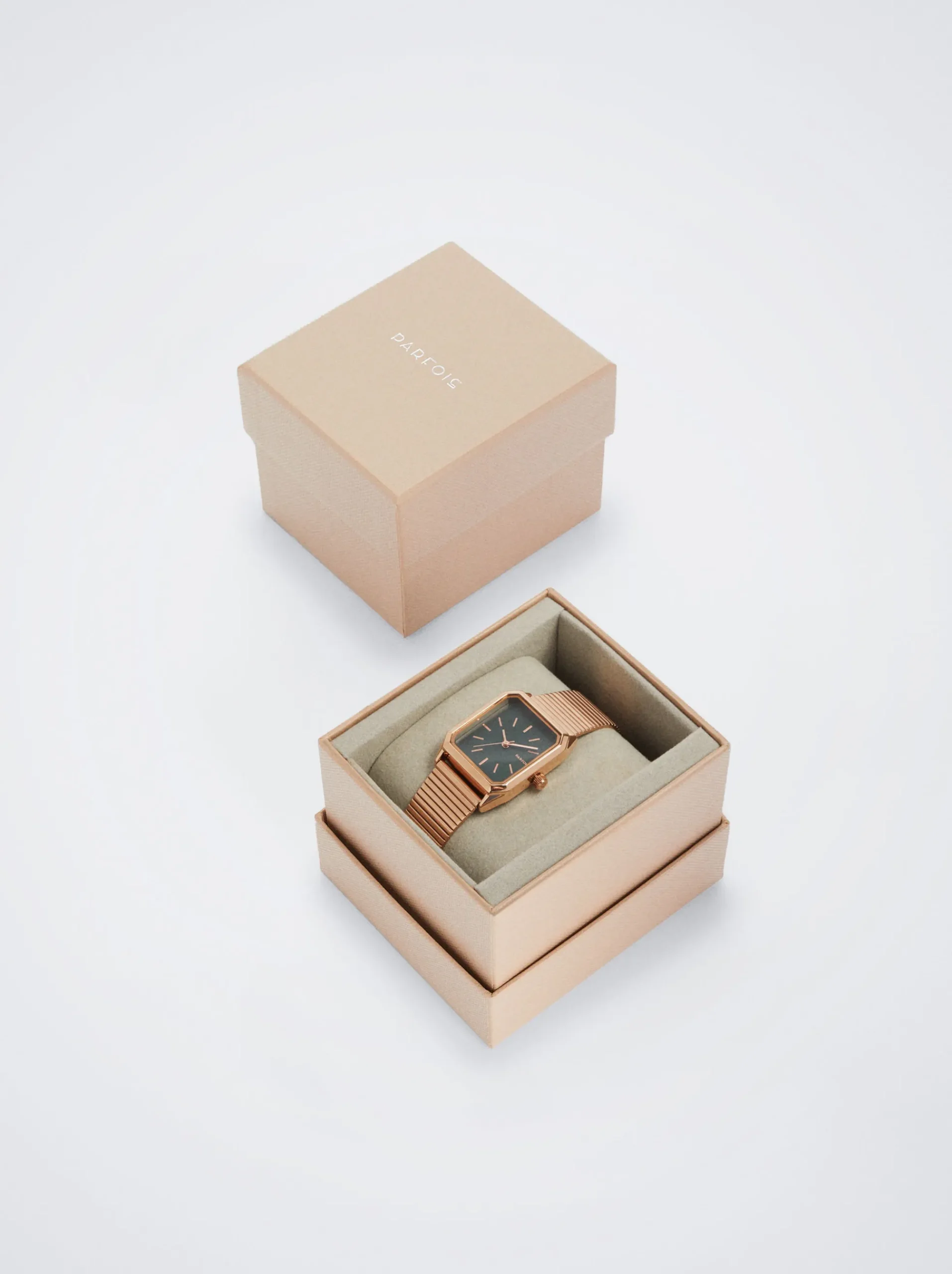 Square Case Stainless Steel Watch|Parfois Outlet