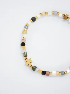Stainless Steel Bracelet Semiprecious Stones|Parfois Online