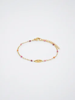 Stainless Steel Bracelet With Eye Charm|Parfois Flash Sale