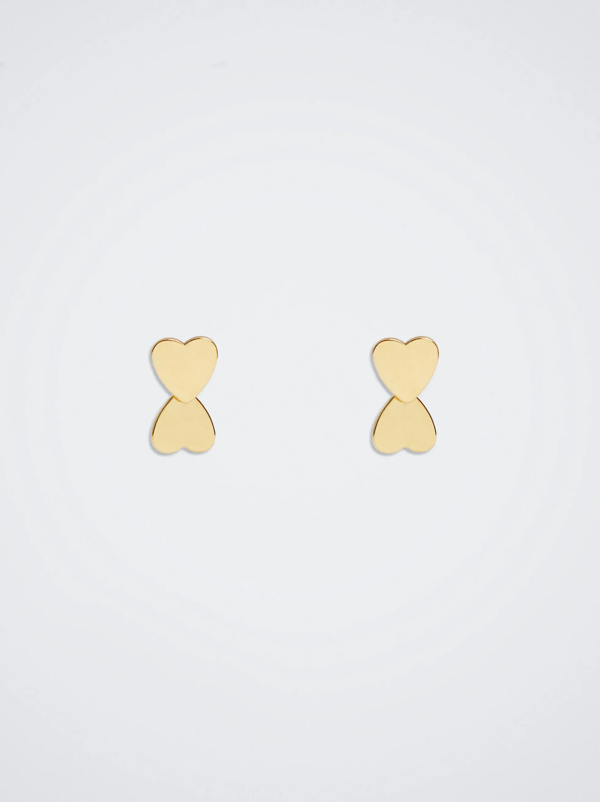 Stainless Steel Earrings With Hearts|Parfois Clearance