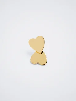 Stainless Steel Earrings With Hearts|Parfois Clearance
