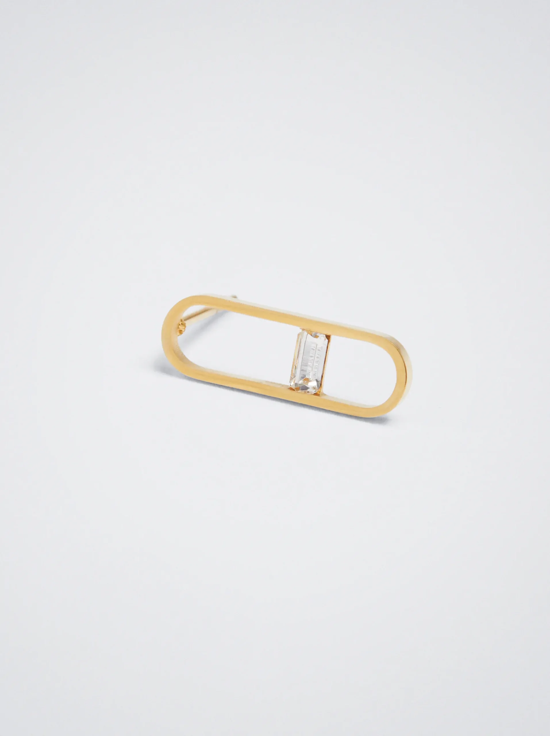 Stainless Steel Earrings With Crystals|Parfois Hot