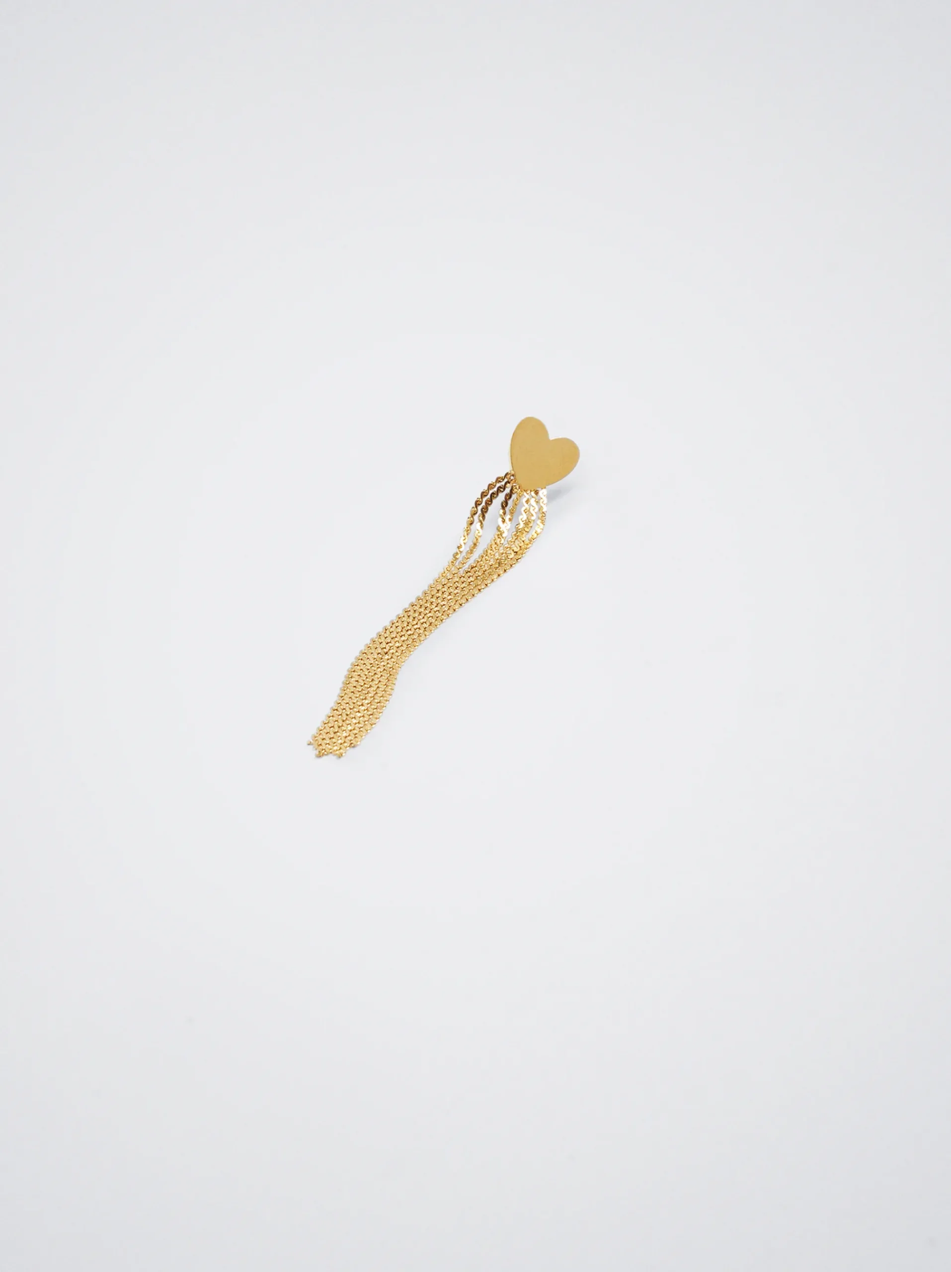 Stainless Steel Earrings With Heart|Parfois Fashion