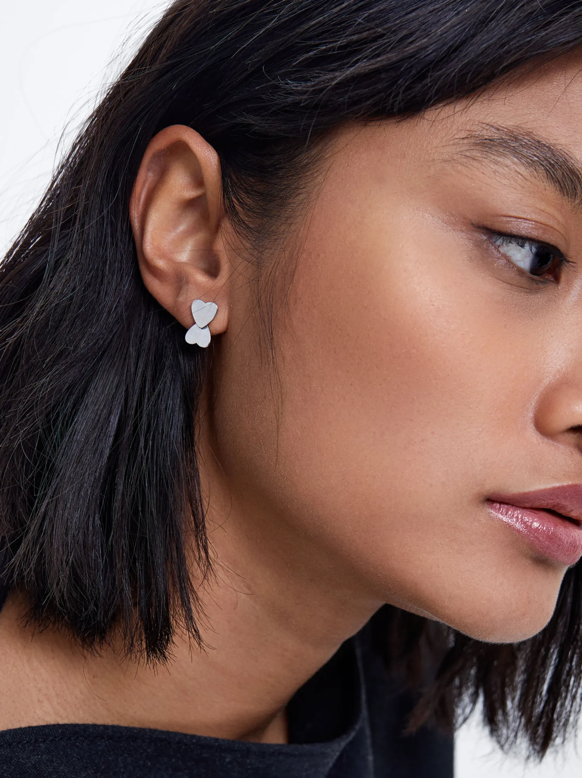 Stainless Steel Earrings With Hearts|Parfois Hot