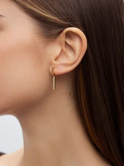 Stainless Steel Earrings With Crystals|Parfois Store