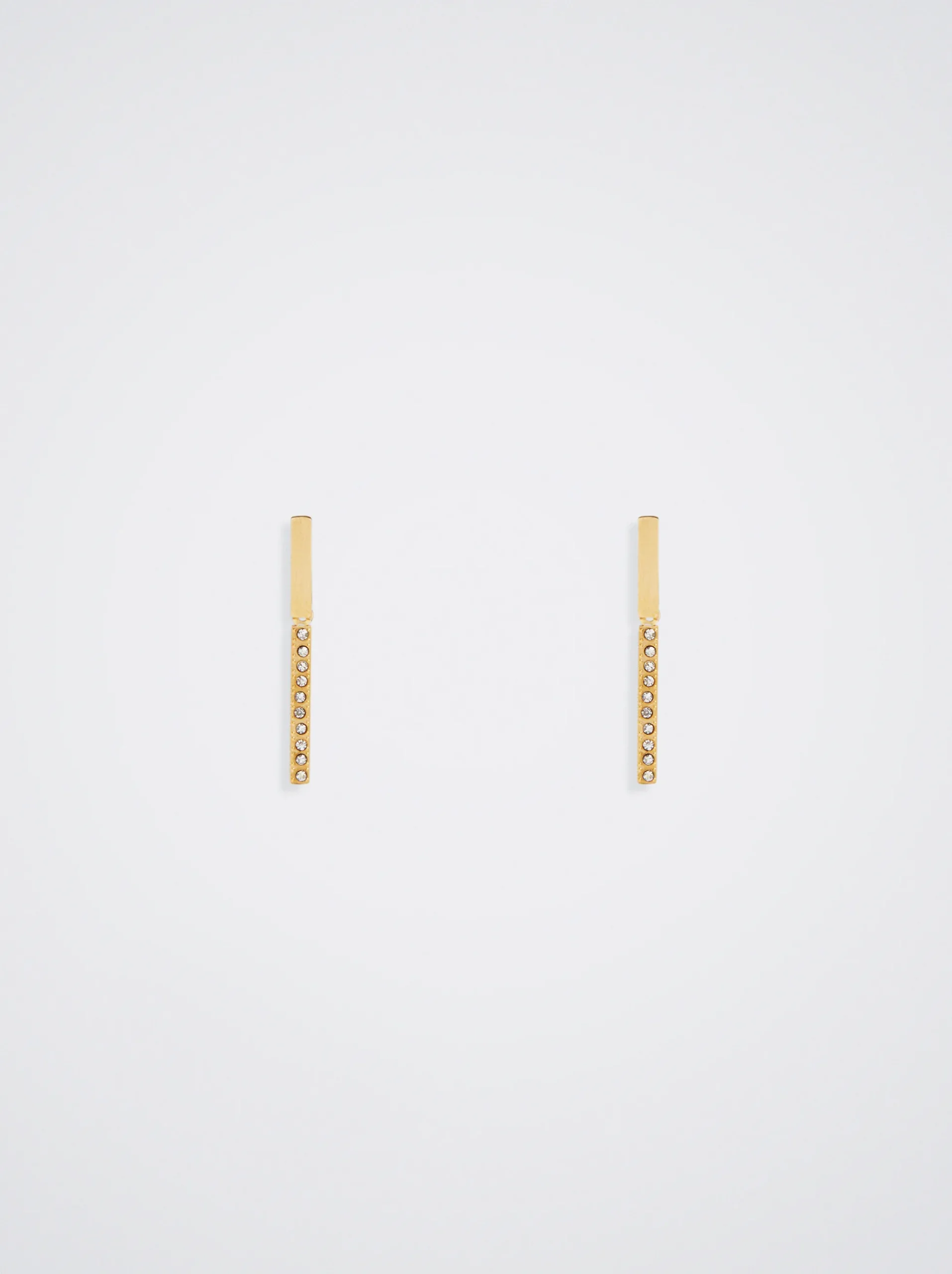Stainless Steel Earrings With Crystals|Parfois Store