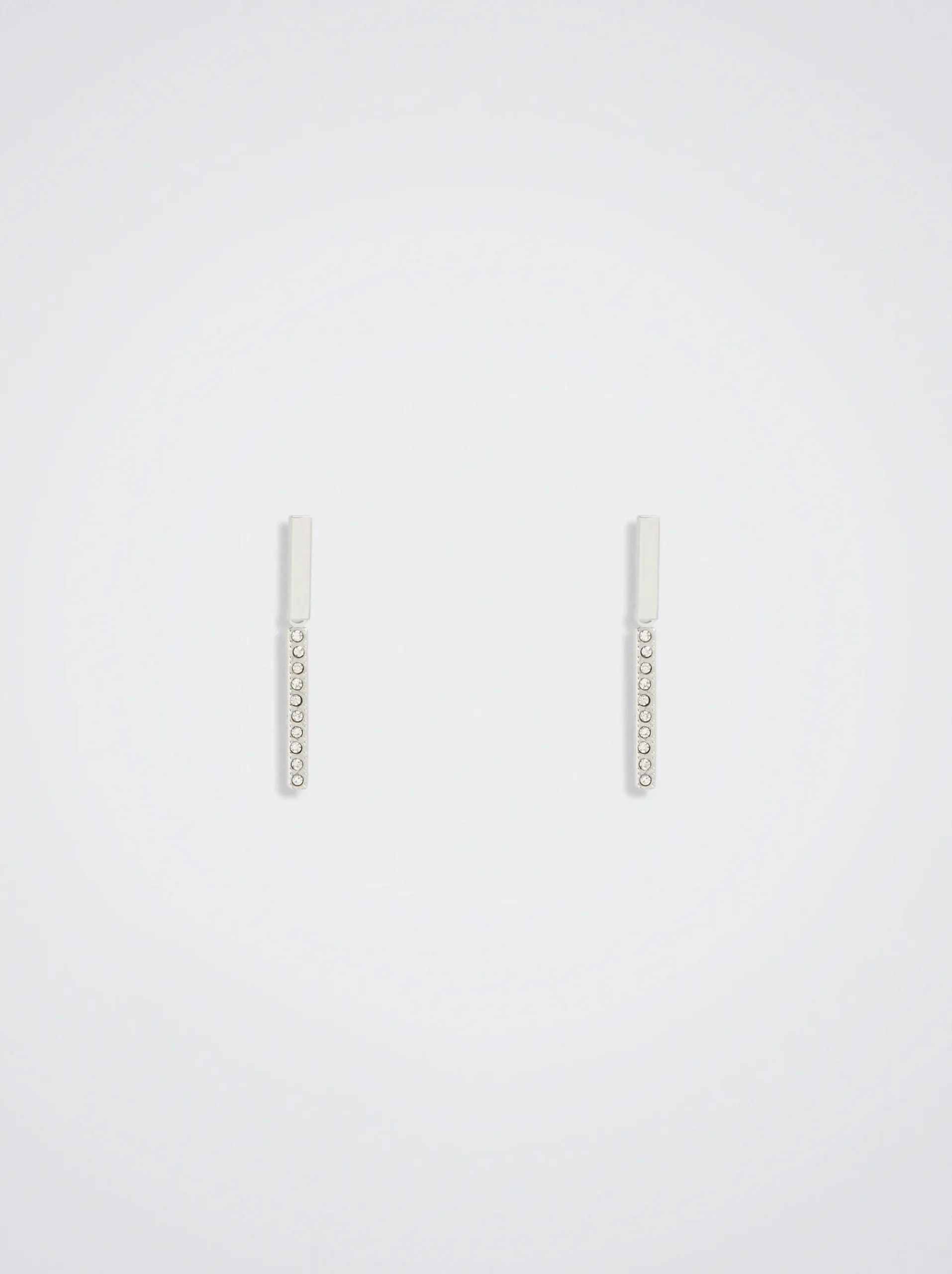 Stainless Steel Earrings With Crystals|Parfois Cheap