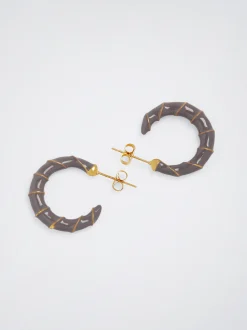 Stainless Steel Enamel Hoop Earrings|Parfois Discount
