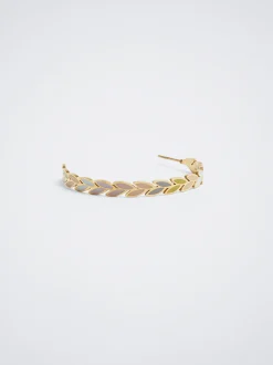 Stainless Steel Enamel Hoop Earrings|Parfois New