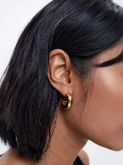 Stainless Steel Hoop Earrings|Parfois Store