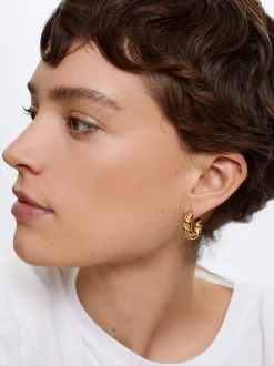 Stainless Steel Hoop Earrings|Parfois Hot