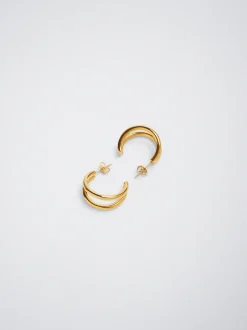 Stainless Steel Hoop Earrings|Parfois Hot