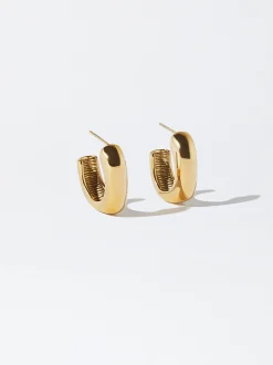 Stainless Steel Hoop Earrings|Parfois Cheap