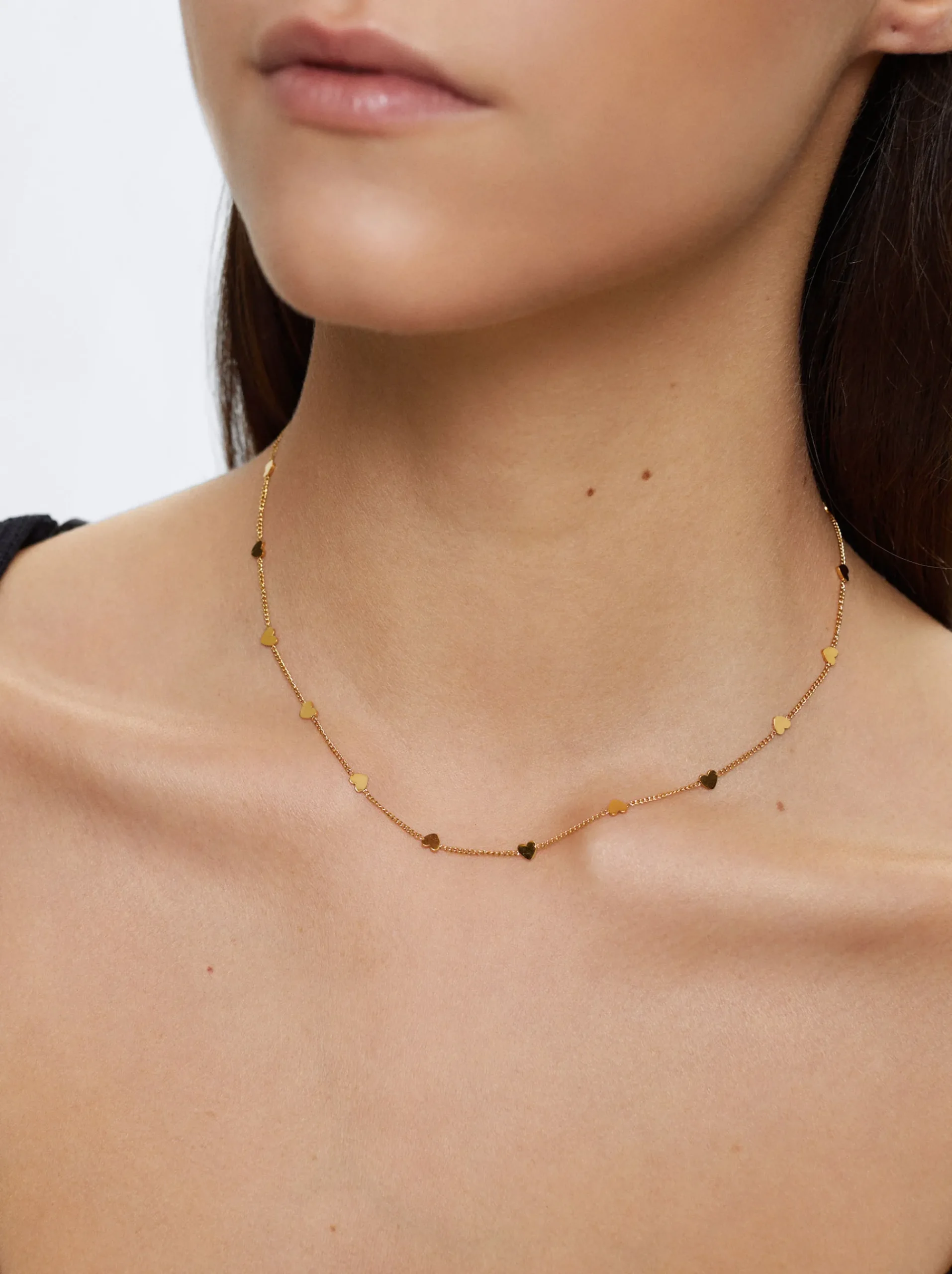 Stainless Steel Necklace With Hearts|Parfois Best
