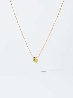 Stainless Steel Necklace With Hamsa Hand|Parfois New
