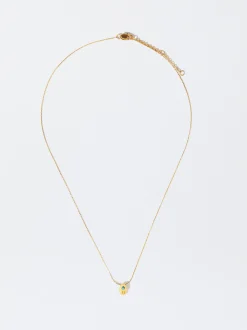 Stainless Steel Necklace With Hamsa Hand|Parfois New