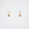 Stainless Steel Hoops With Semiprecious Stone|Parfois Discount