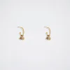 Stainless Steel Hoops With Semiprecious Stone|Parfois Best Sale