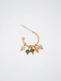 Stainless Steel Hoops With Semiprecious Stone|Parfois Best Sale