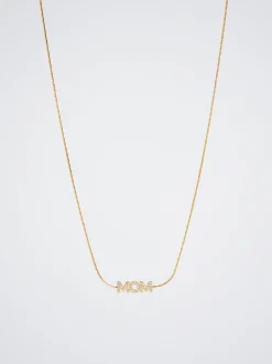 Stainless Steel Mom Necklace With Zirconia|Parfois Best Sale