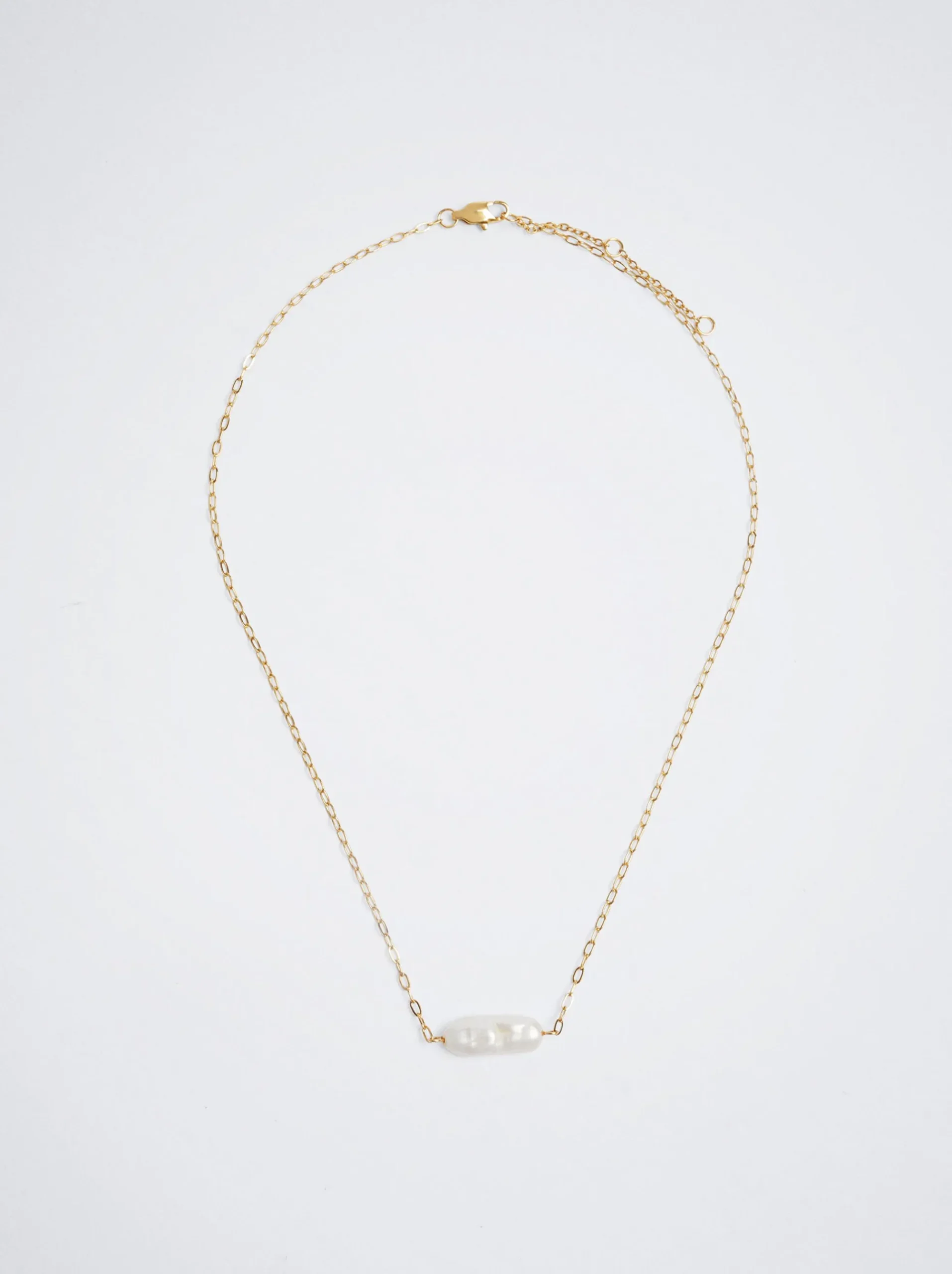 Stainless Steel Necklace With Freshwater Pearl|Parfois Best