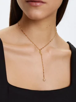 Stainless Steel Necklace With Charms And Strass|Parfois Flash Sale