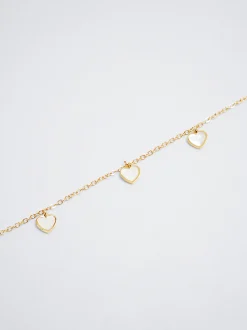 Stainless Steel Necklace With Hearts|Parfois New