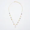 Stainless Steel Necklace With Freshwater Pearl|Parfois Cheap