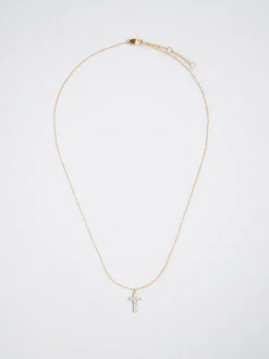 Stainless Steel Necklace With Cross|Parfois Clearance