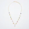 Stainless Steel Necklace With Freshwater Pearl|Parfois Outlet