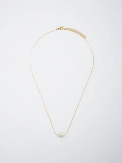 Stainless Steel Necklace With Pearl|Parfois Cheap