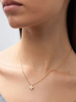 Stainless Steel Necklace With Shamrock|Parfois Cheap