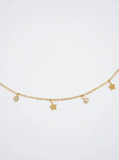 Stainless Steel Necklace With Stars And Zirconia|Parfois Best