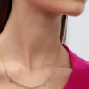 Stainless Steel Necklace With Stars And Zirconia|Parfois Discount