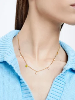 Stainless Steel Necklace With Hearts|Parfois Discount