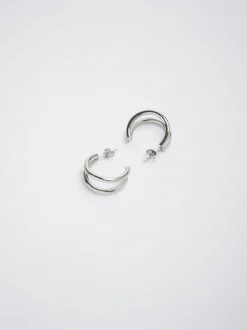 Stainless Steel Hoop Earrings|Parfois New