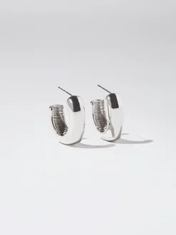 Stainless Steel Hoop Earrings|Parfois Discount