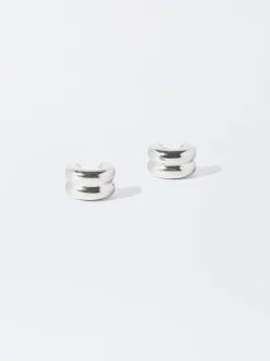 Stainless Steel Hoop Earrings|Parfois Flash Sale
