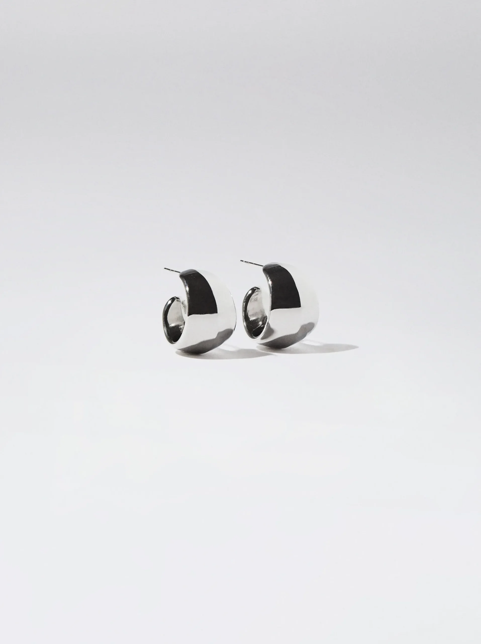 Stainless Steel Hoop Earrings|Parfois Sale
