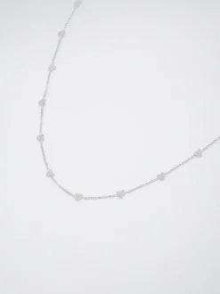 Stainless Steel Necklace With Hearts|Parfois Flash Sale