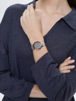 Stainless Steel Watch With Contrast Case|Parfois New